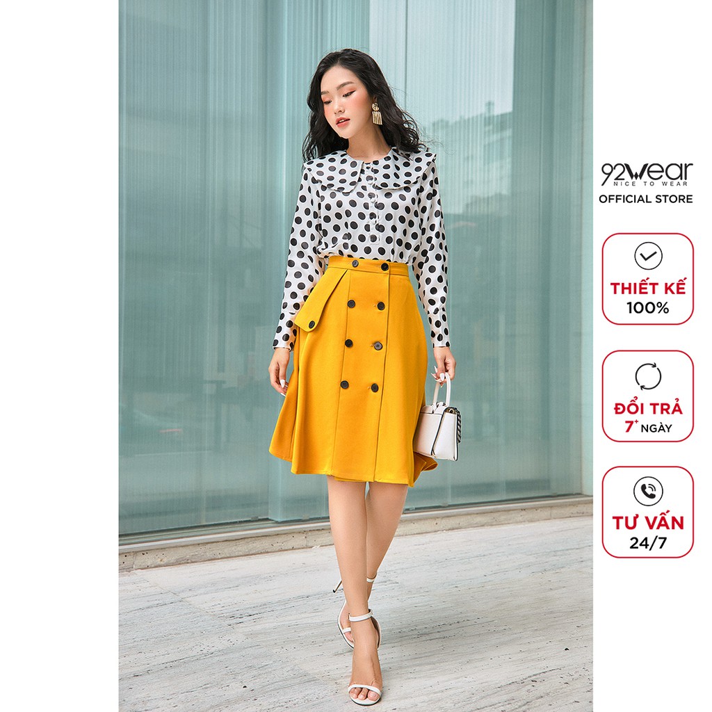 Chân váy dài công sở 92WEAR thanh lịch, tôn dáng phái đẹp JDA1895 | BigBuy360 - bigbuy360.vn