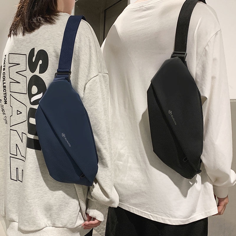 Túi Canvas Đeo Chéo Ngực Thiết Kế Đơn Giản Thời Trang