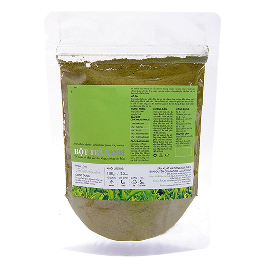 bột Trà xanh thiên nhiên 200g