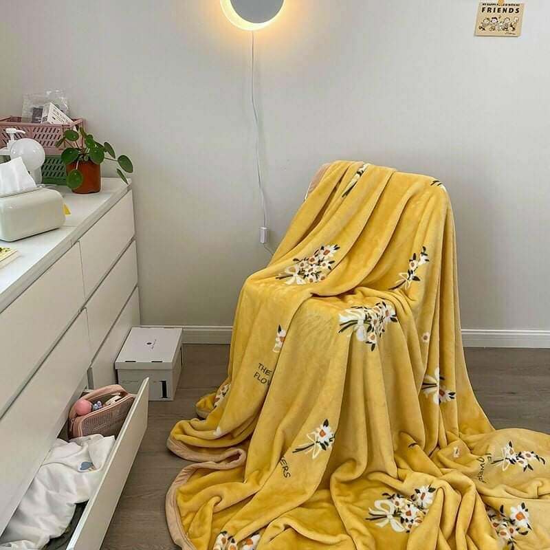 Chăn lông tuyết sữa hàn quốc 2mx2m3 bản 2022