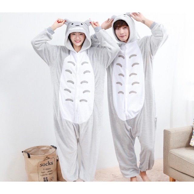 Bộ Đồ Thú Totoro – Bộ Đồ Ngủ Hình Thú Totoro Dễ Thương (Người Lớn)