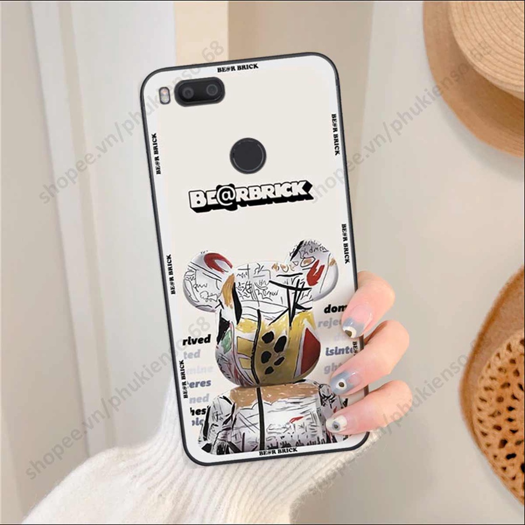 Ốp lưng điện thoại Xiaomi Mi A1 elegant, gấu be@rbrick cao cấp, vỏ ốp rẻ đẹp