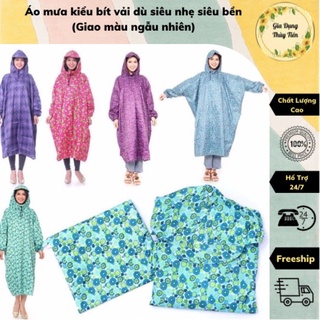 Áo mưa kiểu bít vải dù siêu nhẹ siêu bền