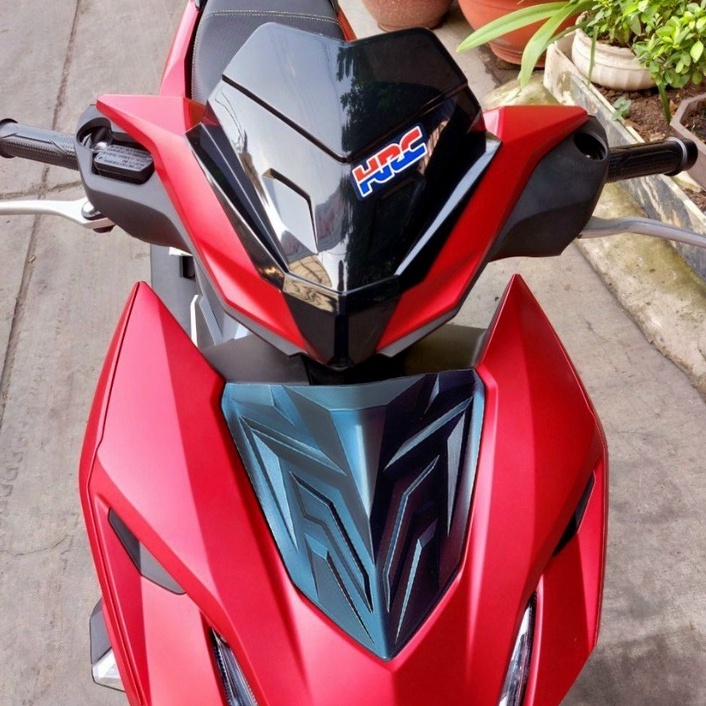 Combo mão ốp đầu xe và chỉ mũi ốp mặt nạ trước Winner X V3 Winner 2022 logo ngẫu nhiên trang trí làm đẹp xe