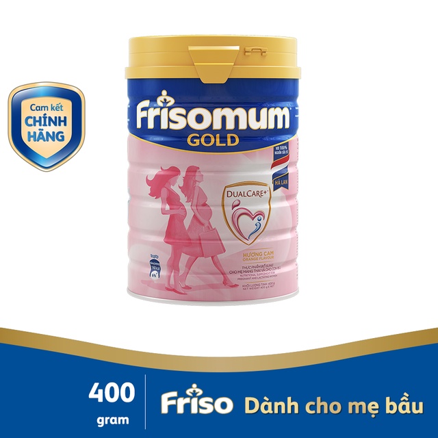 Sữa Bầu Frisomum Hương Cam Lon 400g-HSD 03/2024