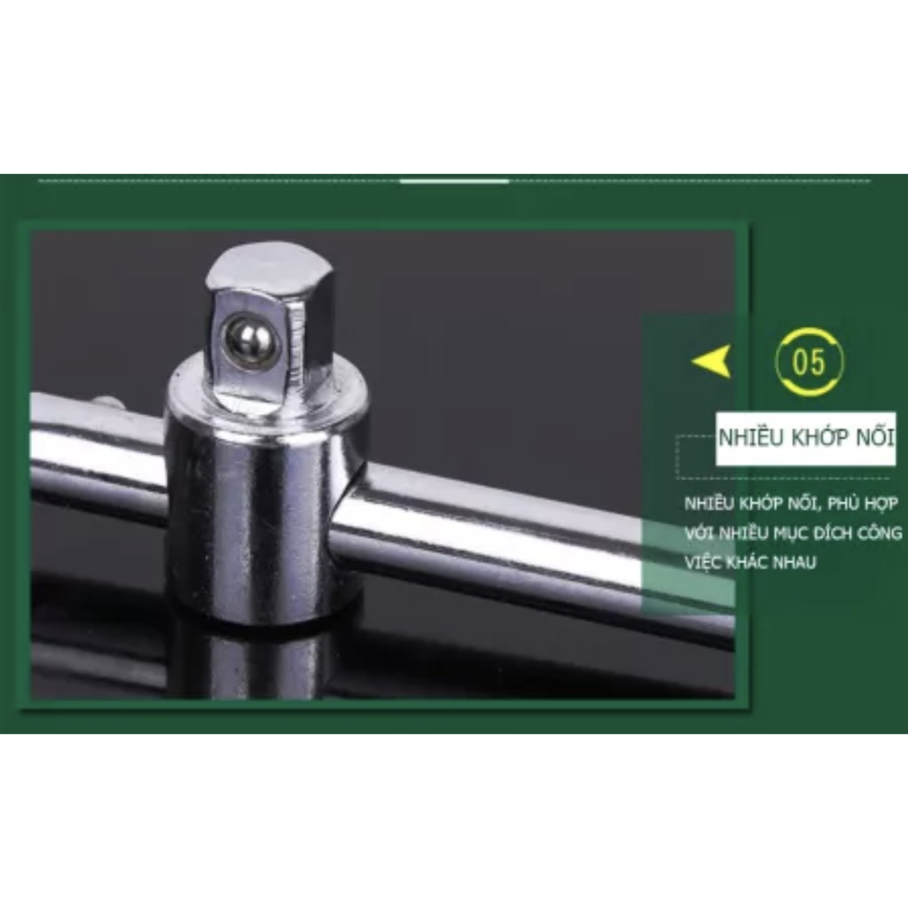 Bộ khẩu chữ L, thanh trượt gồm 4 chi tiết 10inch - Một sản phẩm của Tuosen (Bộ 4 chi tiết)