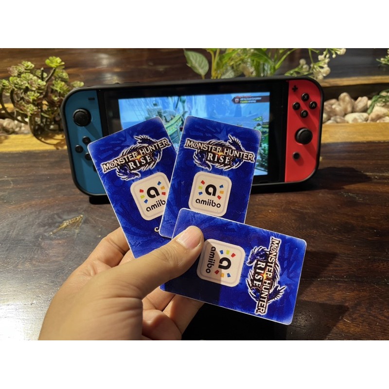 Bộ 3 thẻ Amiibo cho Monster Hunter Rise Nintendo Switch!