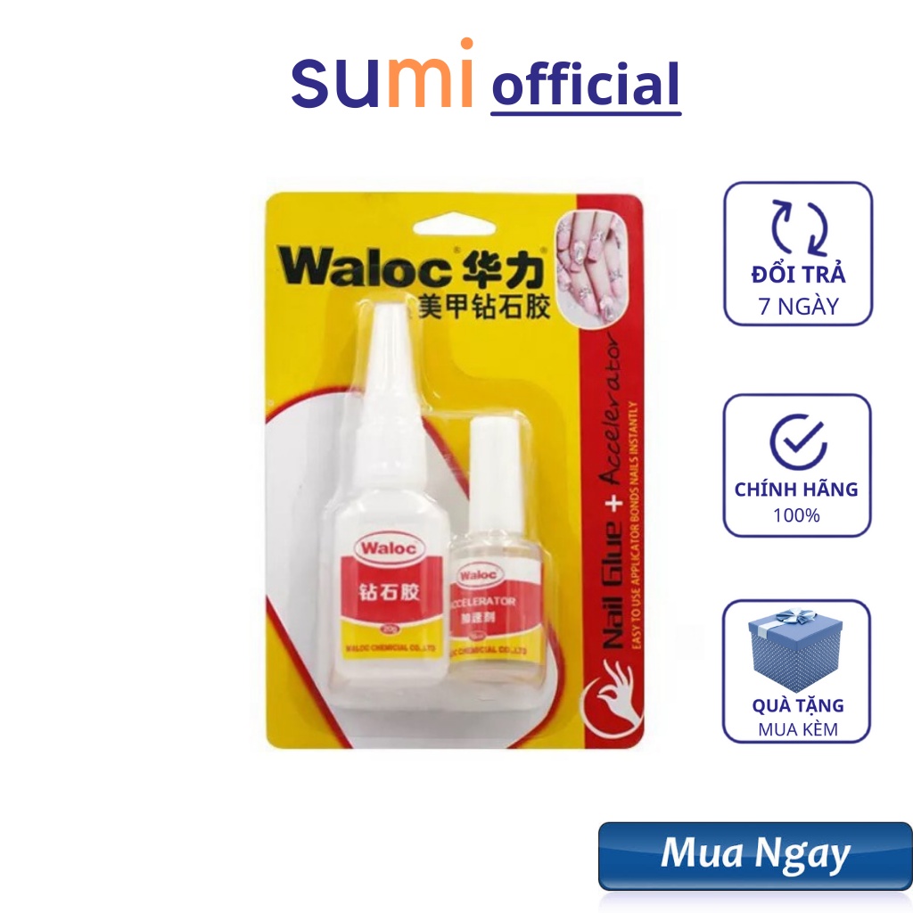 Keo dán móng Waloc , keo bê tông đa năng dán móng, gắn đá phu kiện