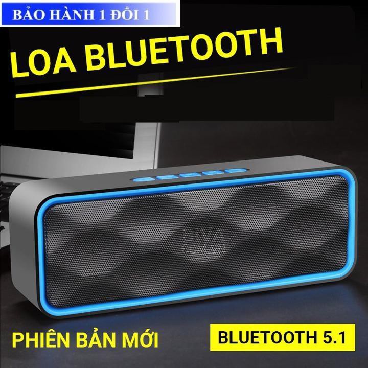 Loa Bluetooth SC211 mini, Loa Di Động Nghe Nhạc Cực Tốt Âm Bass Chuẩn Pin Khủng Nghe Lâu Bảo Hành Chính Hãng 1 Đổi 1