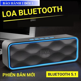 (GIÁ SIÊU RẺ) Loa Bluetooth Di Động SC211 , Âm Thanh Sống Động, Bass Chuẩn, Cắm USB, Thẻ Nhớ, Cổng 3.5