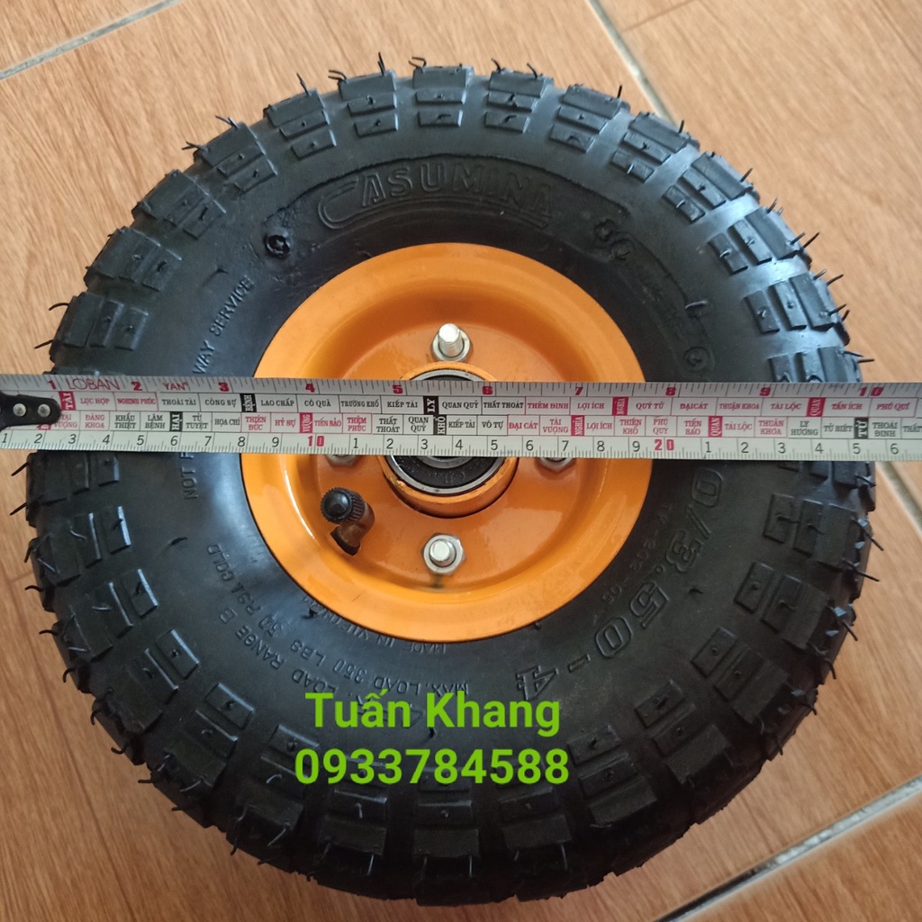 Bánh xe đẩy 350-4 hơi có bi