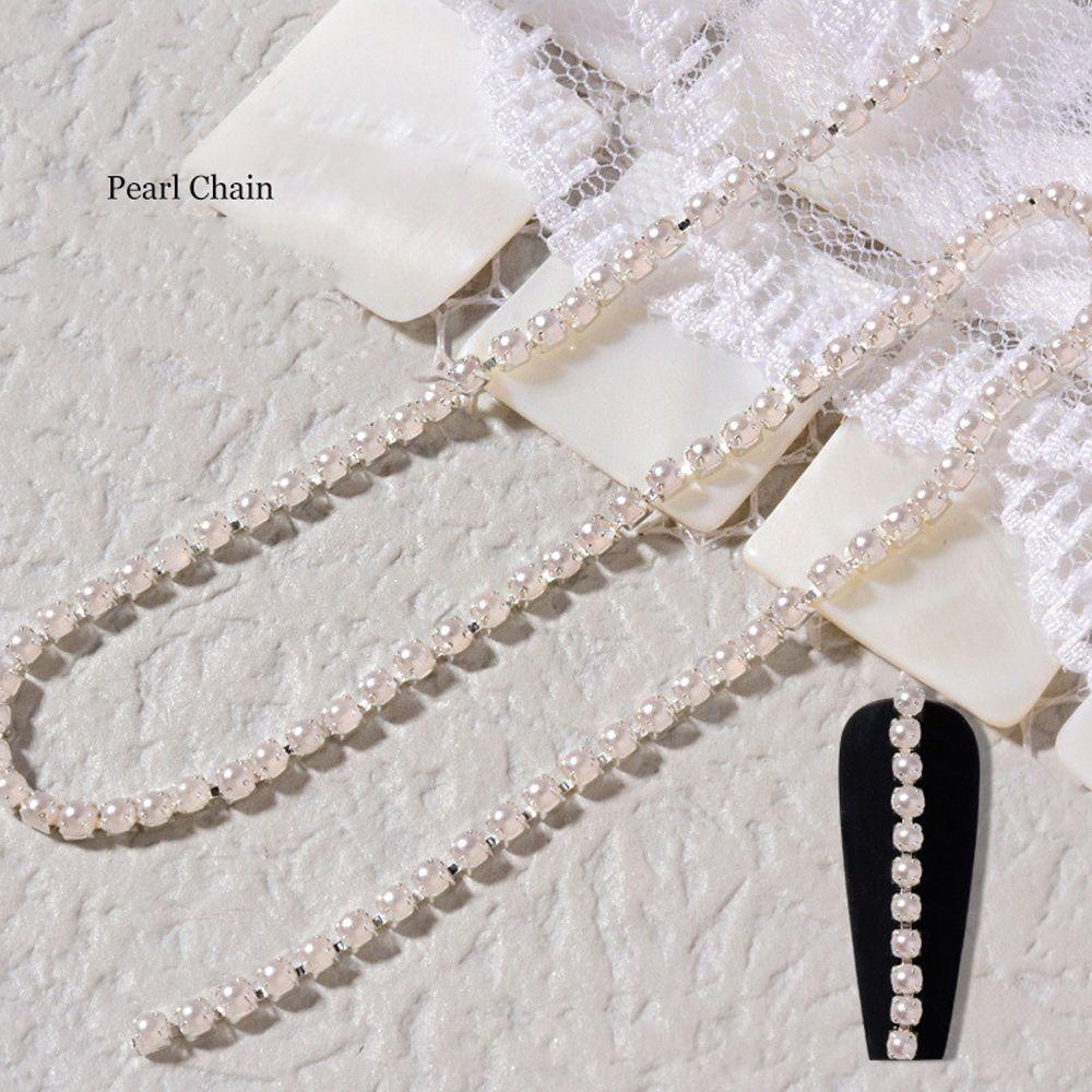 Dây Xích Kim Tuyến 3D Trang Trí Móng Tay Nghệ Thuật|Phụ Kiện Kim Loại Trang Trí Móng Tay Xinh Xắn|Dây Chuyền Xích Thời Trang Cá Tính