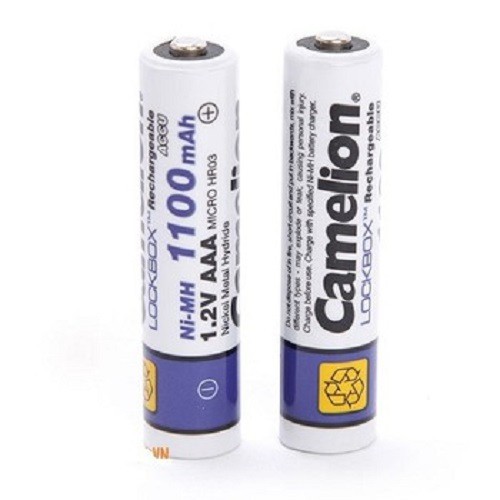 Bộ 2 PIN SẠC AA,AAA CAMELION 2700MAH, 2500MAH, 1100MAH. Sạc Nhanh Camelion