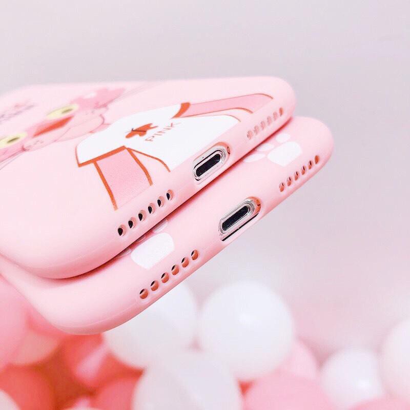 [ IPHONE ] Ốp Lưng Silicon PinkPanther - B100