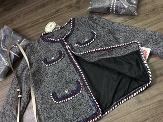 Combo áo phao hồng ng nhung