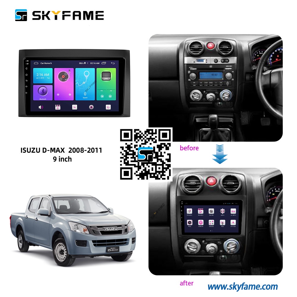 Mặt dưỡng màn hình android 9” 10” ISUZU MU-X ( MUX ) 2008 2009 2010 2011 2012 2013 2014 2015 2016 2017 2018 2019 2021