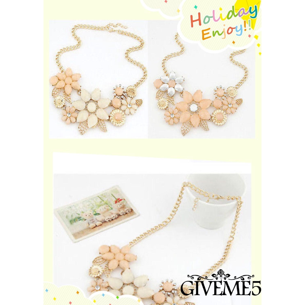 Dây chuyền trang trí mặt hình hoa quyến rũ dành cho nữ