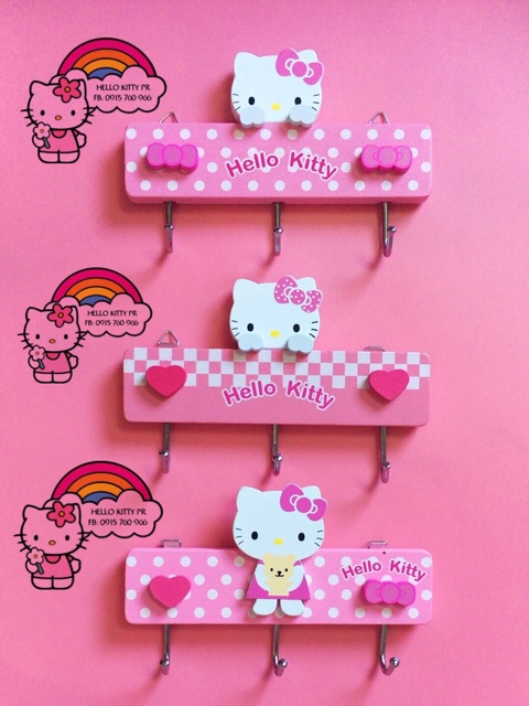 Móc gỗ Hello Kitty