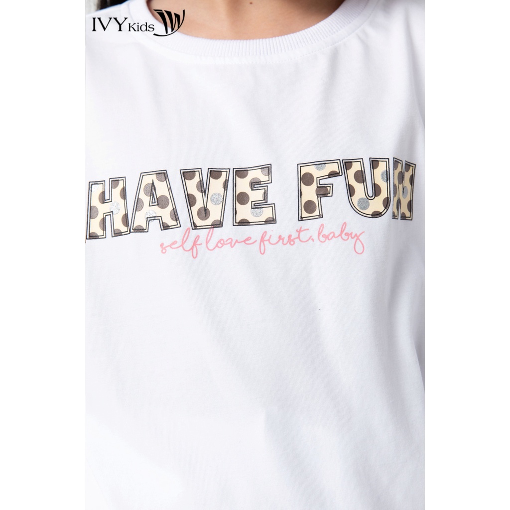 Áo thun bé gái Have Fun IVY moda MS 58G1157