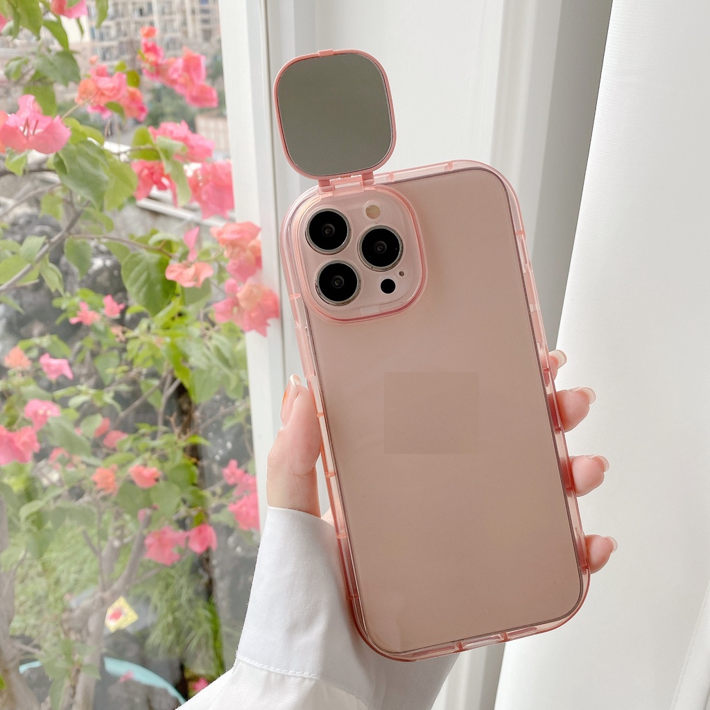 Ốp Điện Thoại Mềm Trong Suốt Tráng Gương Cho Iphone 12 pro max 11 pro max xs max xr x 13proamx plus 7p