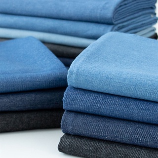 Cotton Nguyên Chất Nước Giặt Vải Denim Mỏng Và Dày DIY Handmade Túi Quần Áo Chất Liệu 50x150CM