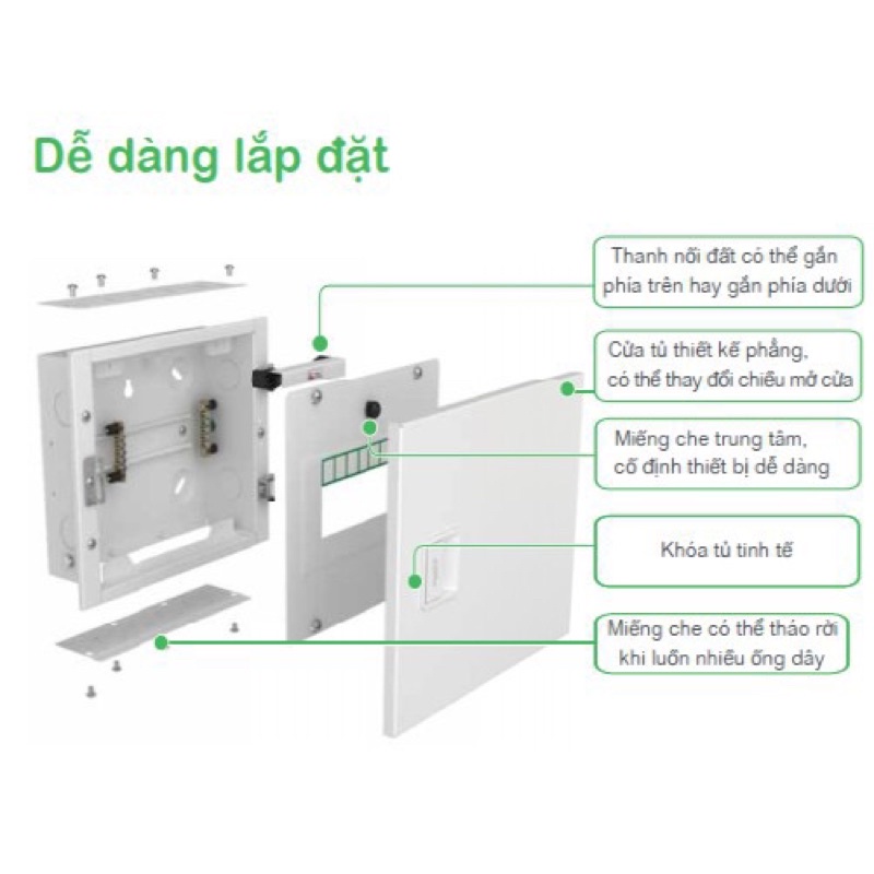 Tủ điện schneider chính hãng nhập italia