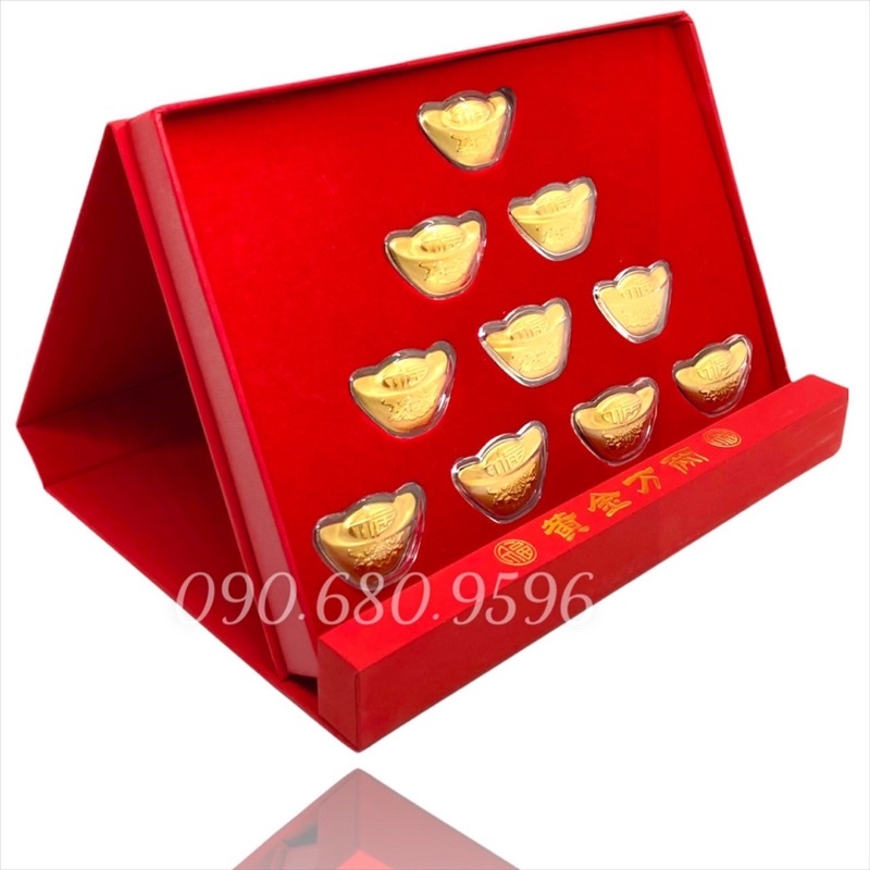 Hộp Quà Tết 10 Thỏi Kim Nguyên Bảo