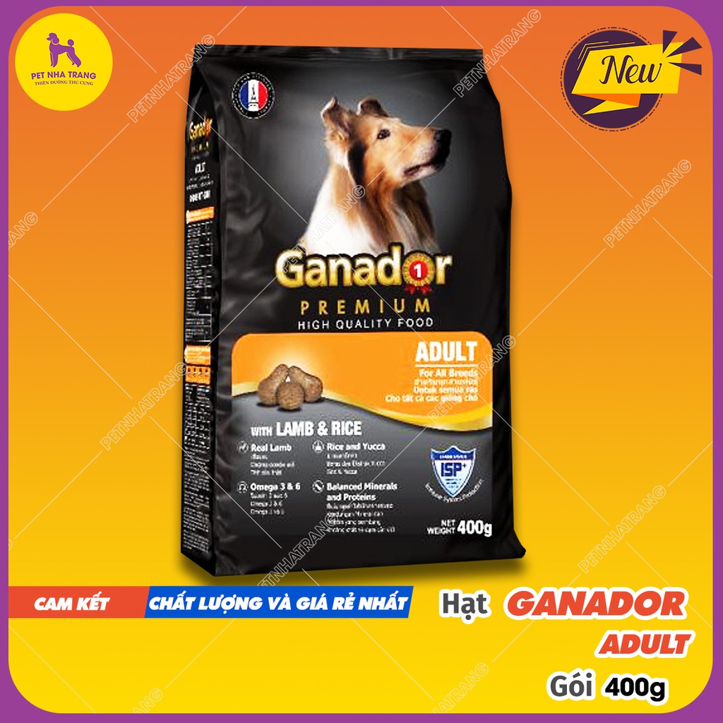 Thức ăn hạt Ganador Puppy và adult 400g GIÁ TỐT