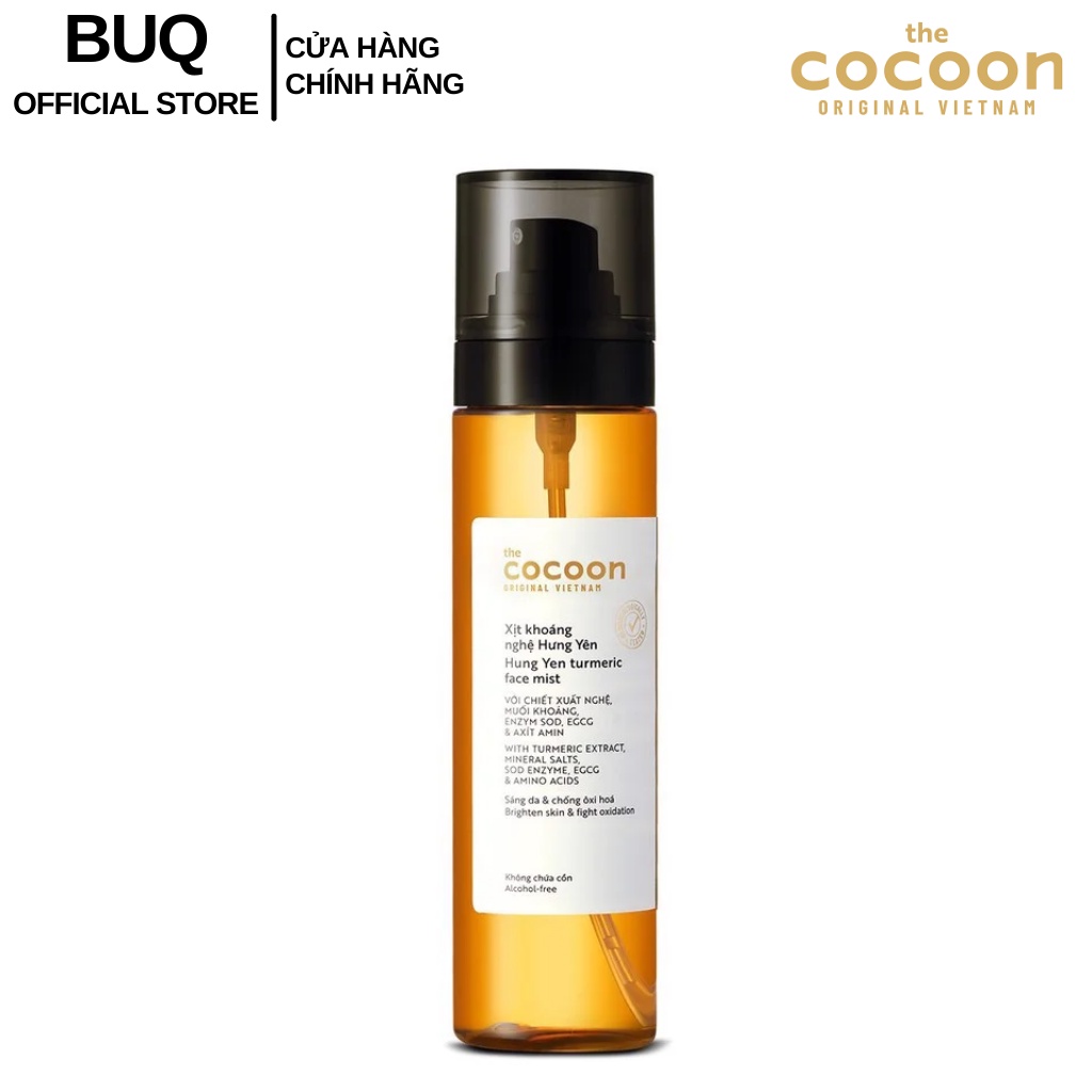 Xịt Khoáng Nghệ Hưng Yên Cocoon Giúp Sáng Da Và Chống Lão Hóa Cocoon 130ml