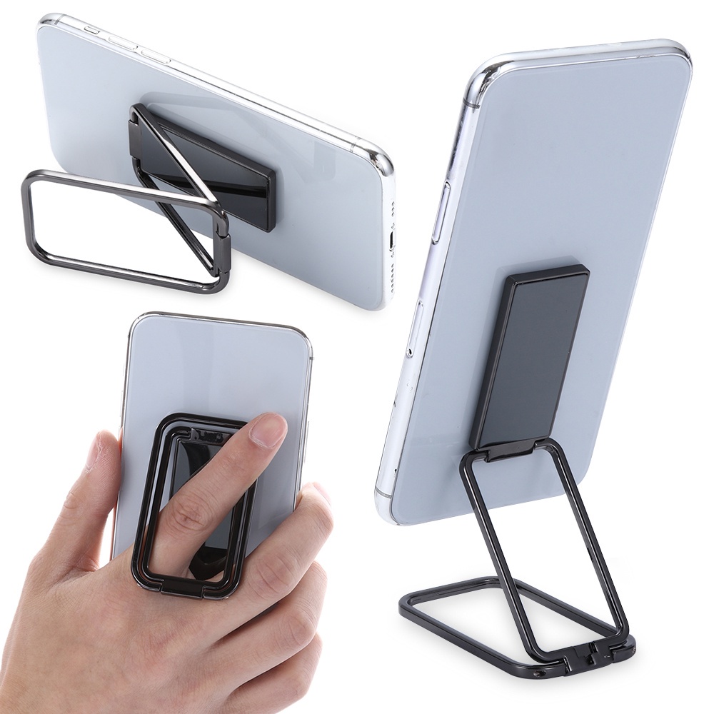 SHOUHOU Multi Angle Phone Holder Foldable 360 Rotation Finger Ring Mount Stand Meta Ultra Thin Adjustable Kickstand/Multicolor
