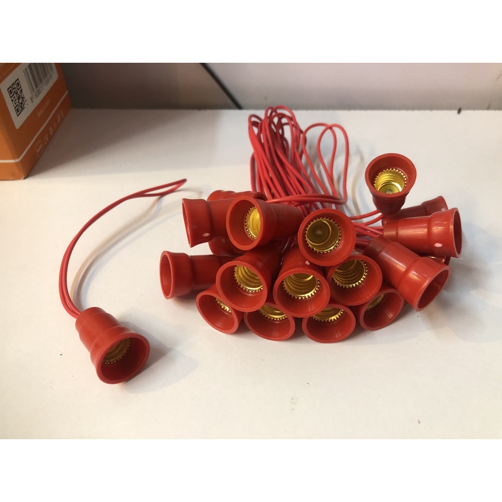 Đui đèn quả nhót E12, đui bóng đèn trái ớt thờ ban thần tài, ông thần địa