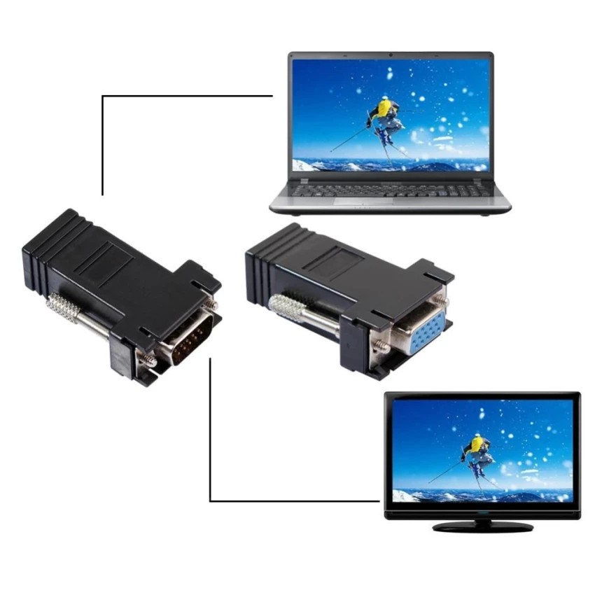 Bộ 2 Đầu Extender VGA