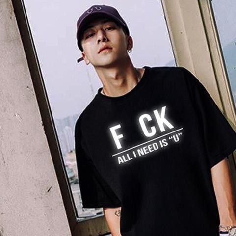 🔥SALE 50%🔥 ÁO THUN TAY LỠ PHẢN QUANG FUCK ALL I NEED U