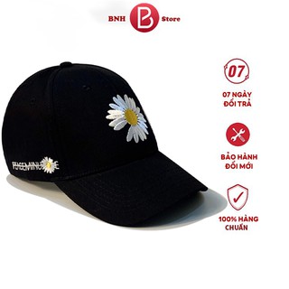 Nón kết đen Hoa cúc đen cao cấp, Nón kết đen xuất khẩu ôm đầu siêu cá tính.