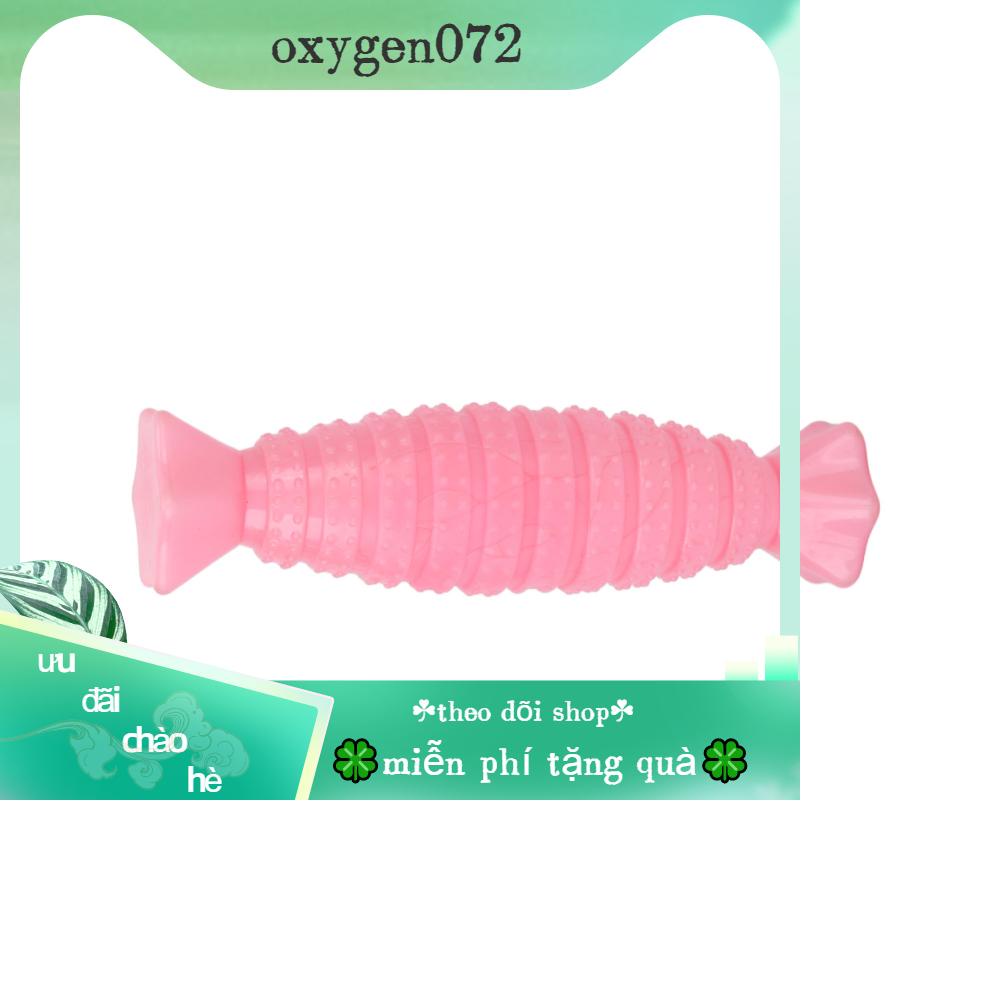 Oxygen072 Dog Chew Toy Candy Shape Teeth Grinding Bite Resistant Pet Teething for Small Medium Large Dogs