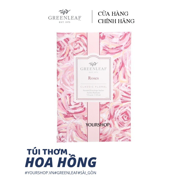 Túi Thơm Hoa Hồng Pháp Greenleaf Roses - 115ml