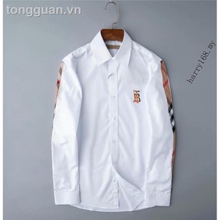 Burberry áo sơ mi cotton dài tay size s-xxxl m385