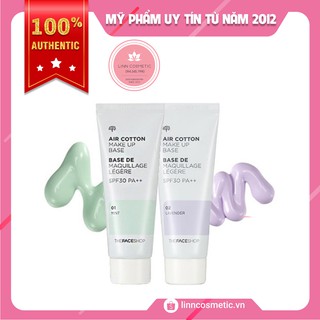 [Hot] Kem lót Air Cotton Make Up Base The Face Shop [Chính hãng]