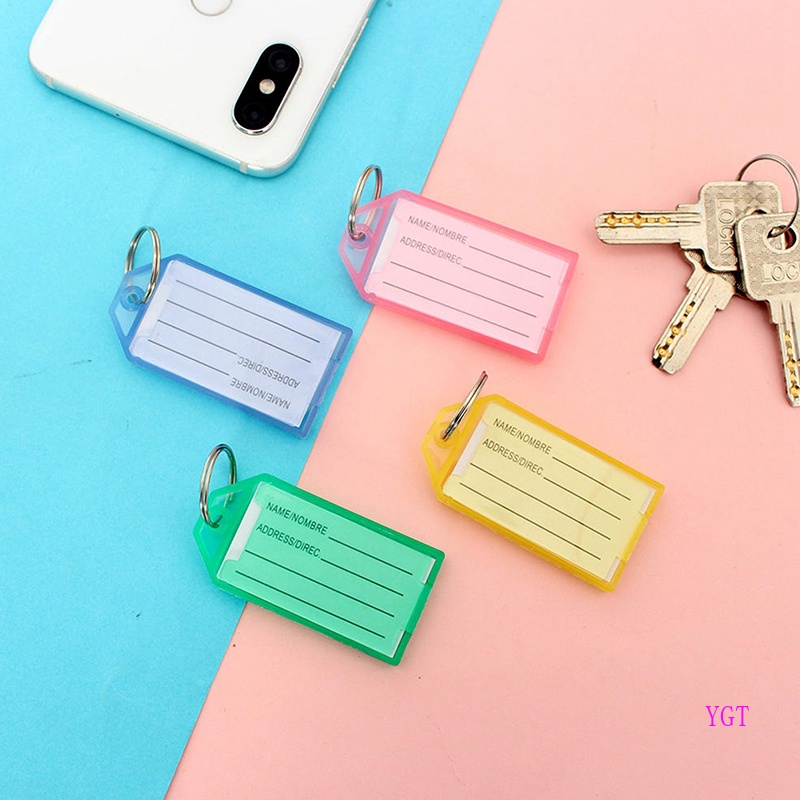 Ygt Set 40 Móc Khóa Nhựa Phân Loại Số Màu Sắc Ngọt Ngào Tiện Dụng Cho Văn Phòng / Khách Sạn