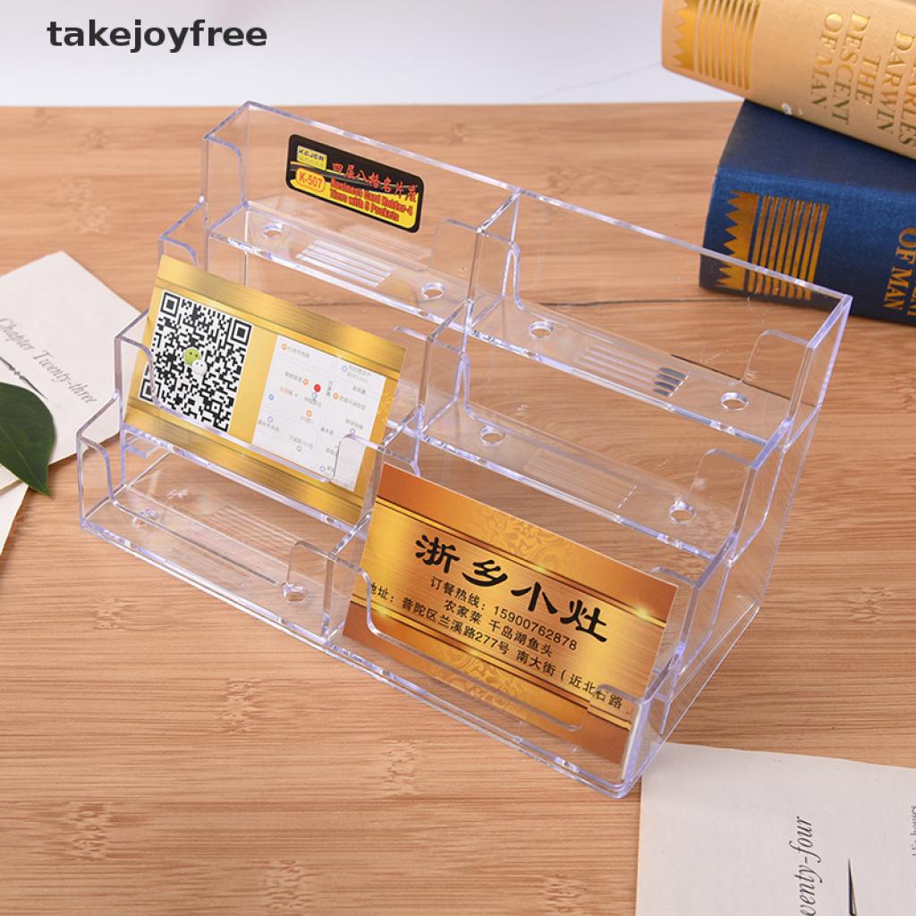 Giá Đỡ Danh Thiếp Để Bàn 8 Ngăn Bằng Acrylic Trong Suốt