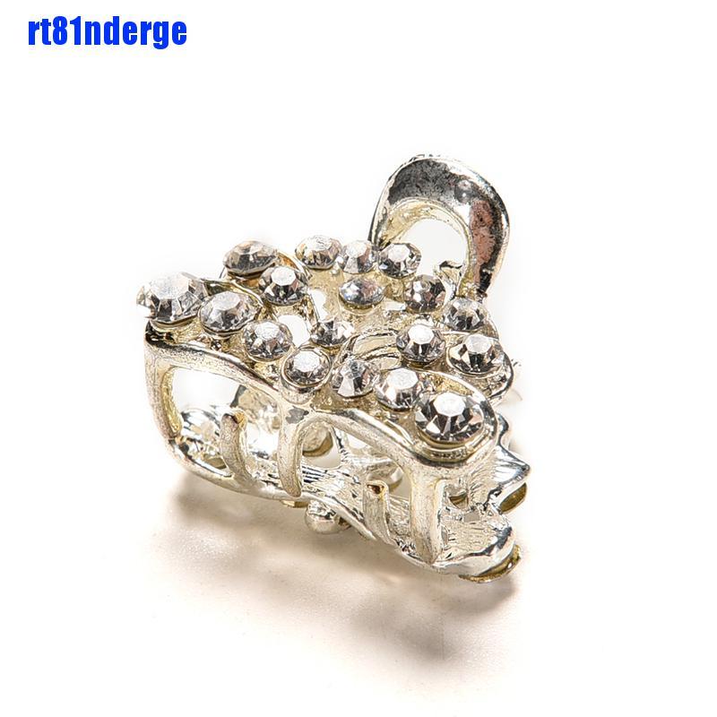 Kẹp Tóc Càng Cua Mini Đính Hoa Pha Lê Phong Cách Mới