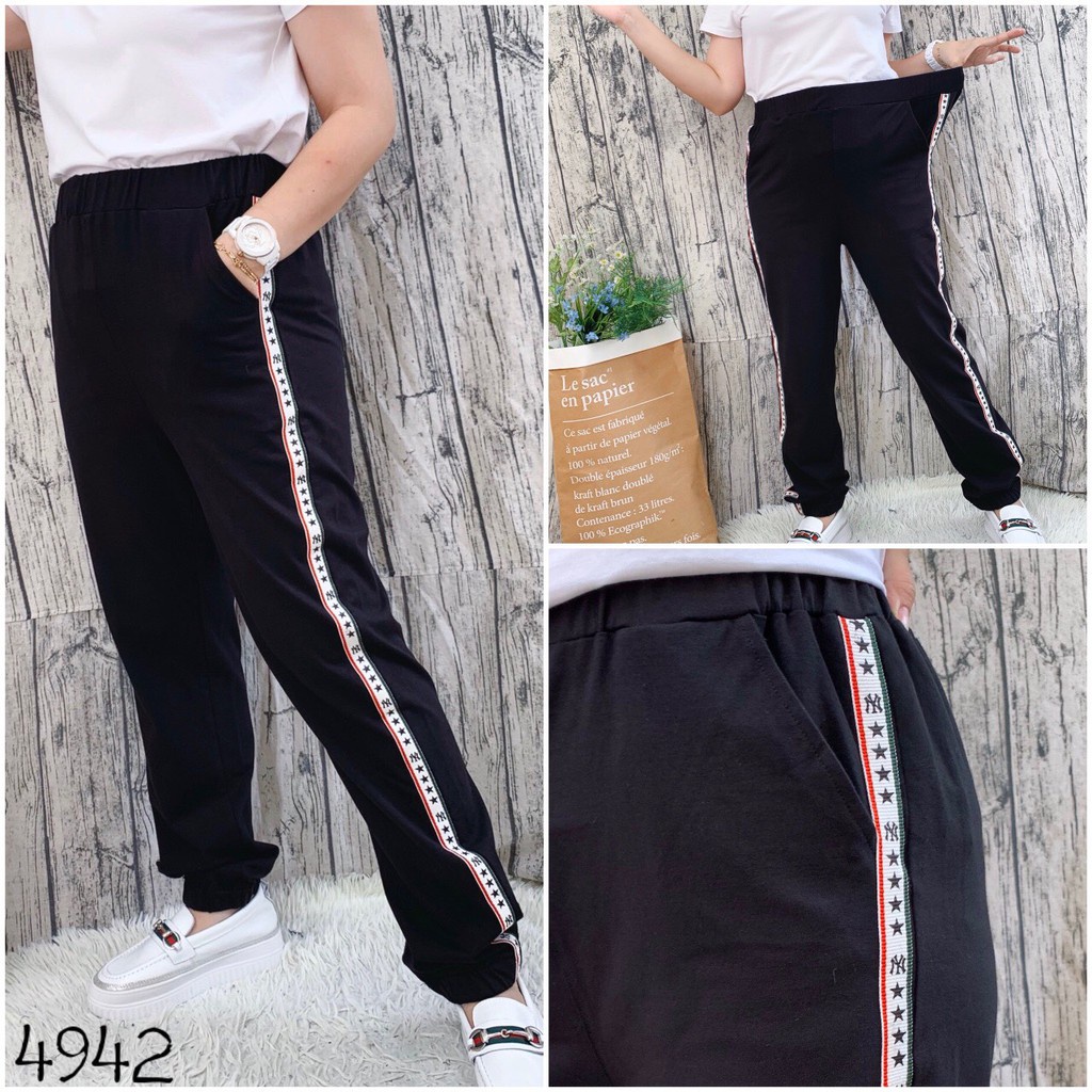 4941 - 4942 - 4943 -  Quần Thể Thao BIG SIZE Pó cổ chân viền Sọc &quot;thao&quot;