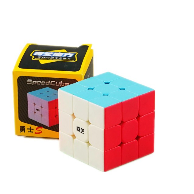 Rubik 3x3 QiYi Speed S Stickerless - Rubik Quay Trơn, Mượt, Nhanh, Bẻ Góc Cực Tốt