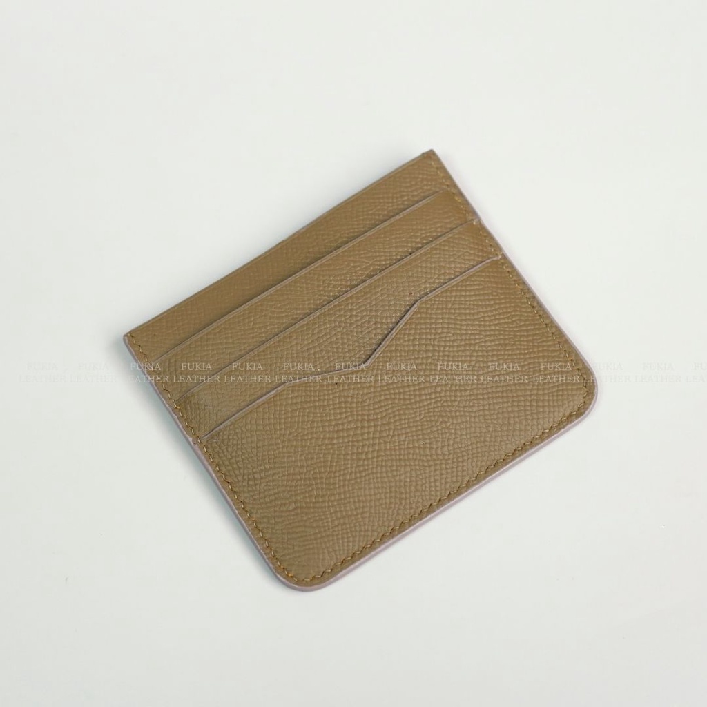 Ví thẻ da thủ công mini card / name card Epsom cao cấp tiện lợi FUKIA VDL006