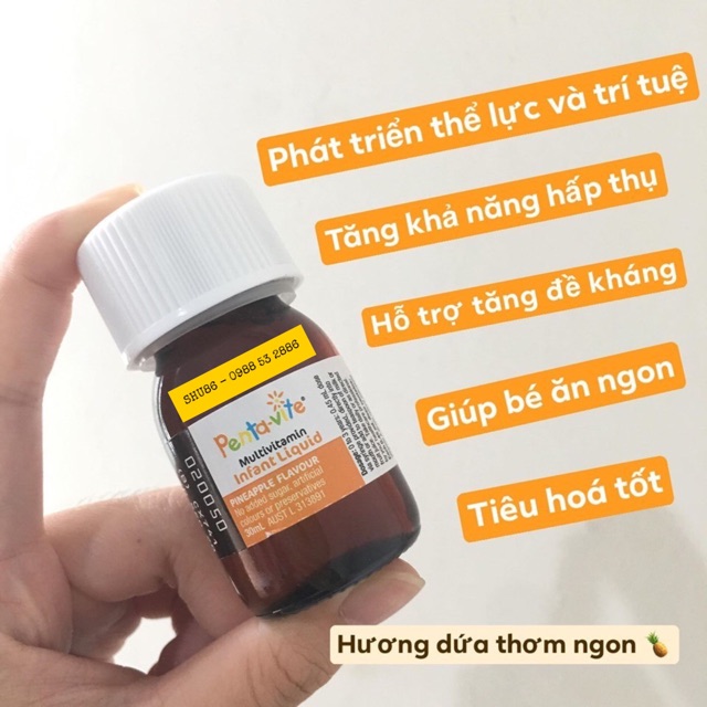 Pentavite Multivitamin iron - Vitamin tổng hợp và sắt cho bé
