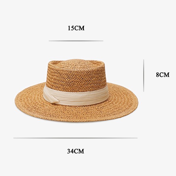[CÓ SẴN- ẢNH THẬT] - Mũ cói đi biển dáng người tình porkpie cao cấp