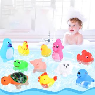 Baby Kids Bath Toy Cartoon Animals Shower Toys Bathroom Water Bath Early Education Playing Toy Color Style Random