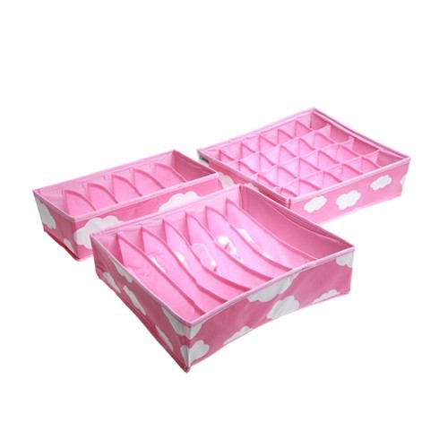 Combo 3 Hộp Đựng Đồ Lót Giúp Không Gian Thêm Gọn - giao màu ngẫu nhiên