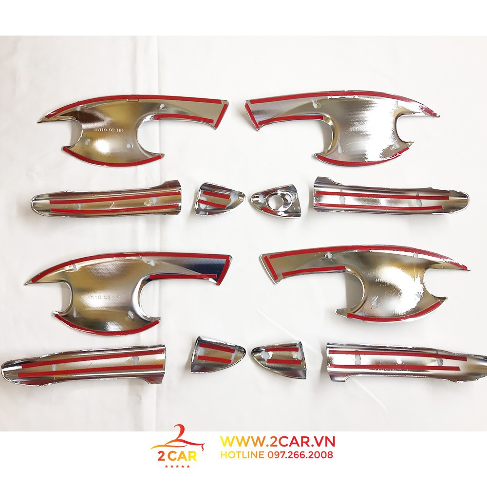 Ốp tay nắm, hõm cửa xe Hyundai i10 hatchback, sedan 2014-2019, 2019-2020 , 2021-2022