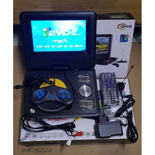 Đầu dvd mini có màn hình portable evd 7'8 inch